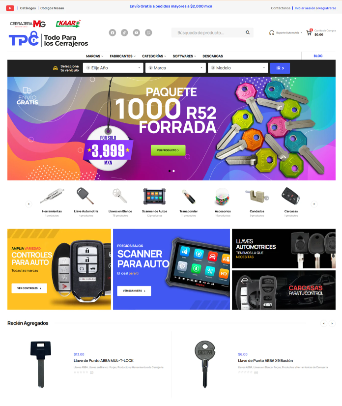 Tienda Todo para los Cerrajeros